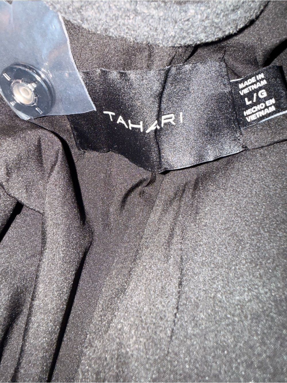 Tahari Grey Wrap Coat Size Large - Picture 8 of 9